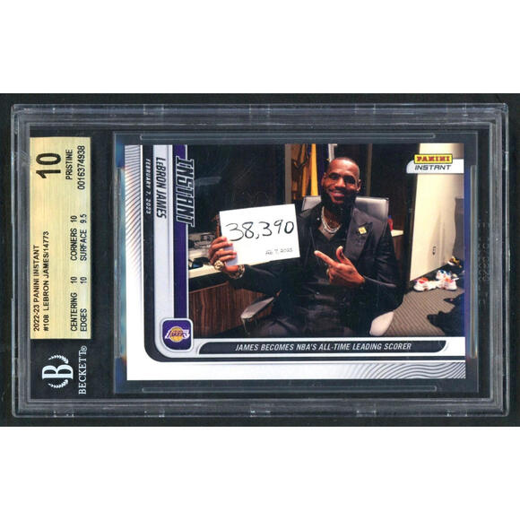 2022-23 Panini Instant #108 LeBron James All-Time Leading Scorer BGS 10 PRISTINE